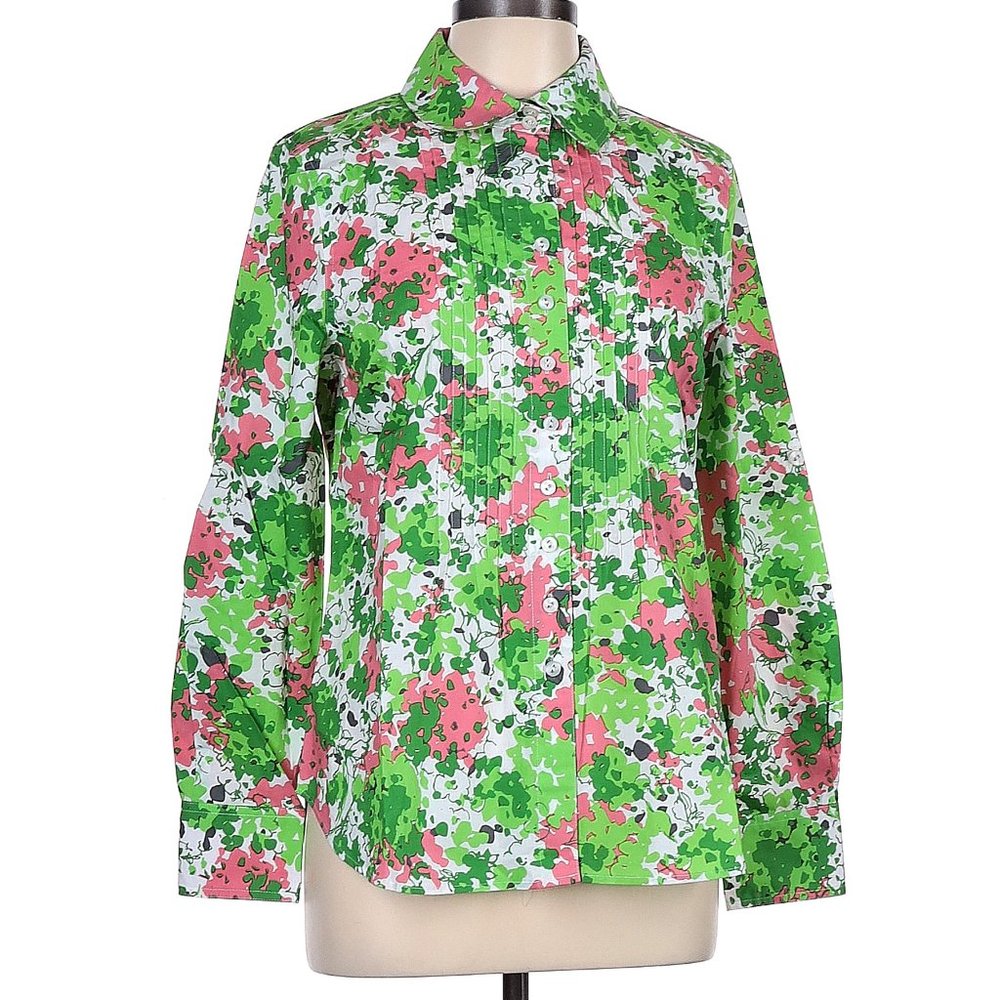 Tyler Boe Floral Print Long-Sleeve Button Down Shirt, 10